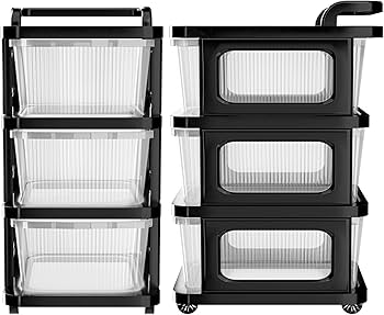 Handle Drawer Black Transparent - 3 Layer
