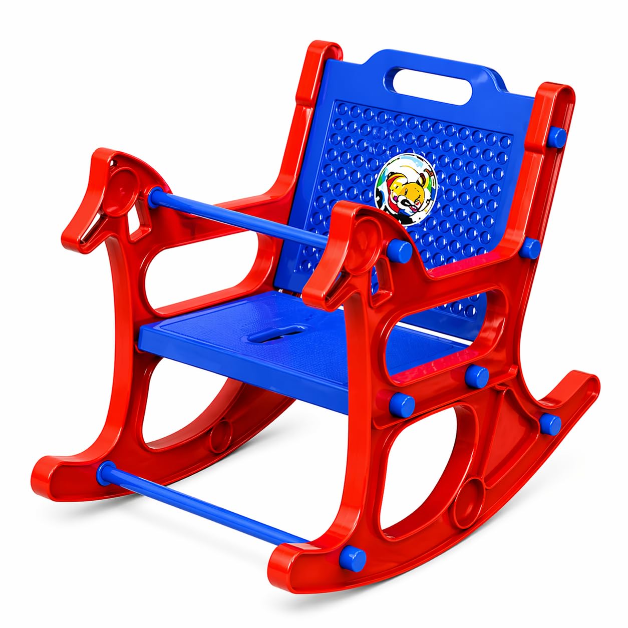 Horse Rocking Chair - Red / Blue