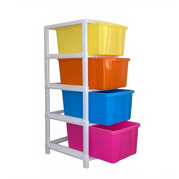 Jumbo Multi Color Modular Drawer - 4 Layer