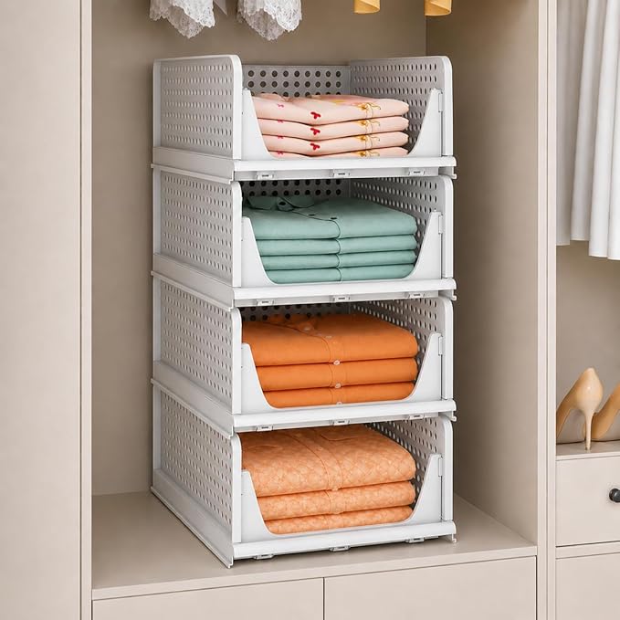 Cloth Rack / Shirt Track - White - 4 Layer