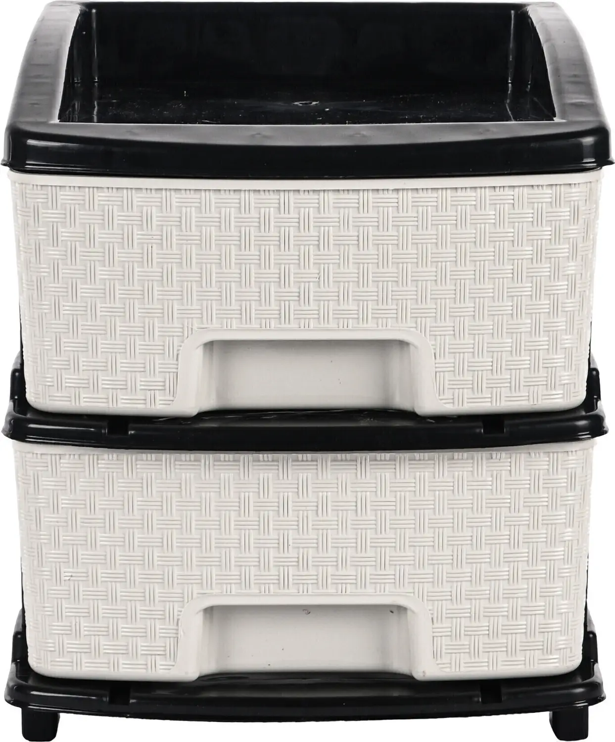 Black & White Modular Drawer - 2 Layer
