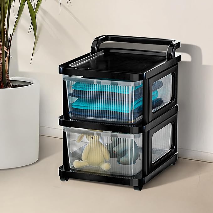 Stone Transparent Modular Drawer - 2 Layer