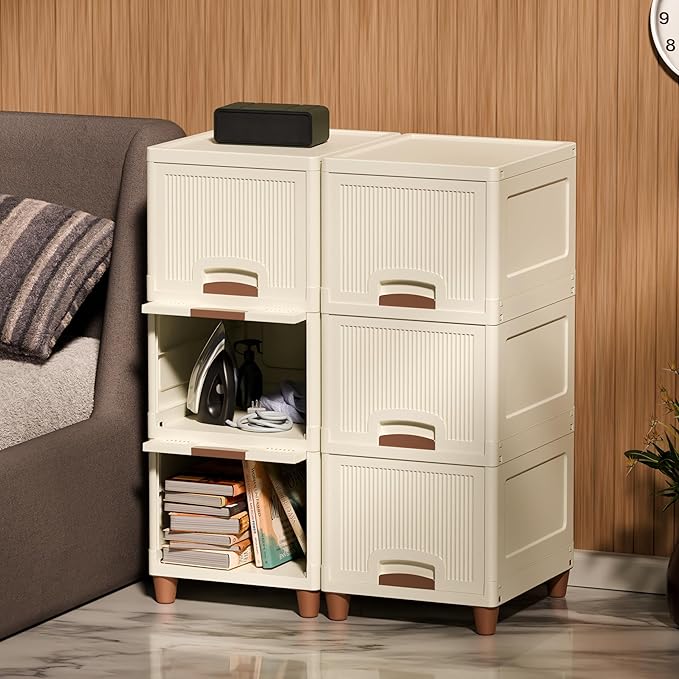 Megnet - Ivory Modular Cabinet Store Oraganizer - 6 Layer