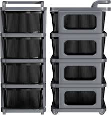 Handle Drawer Grey Black - 4 Layer