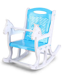 Horse Rocking Chair - Sky Blue / White