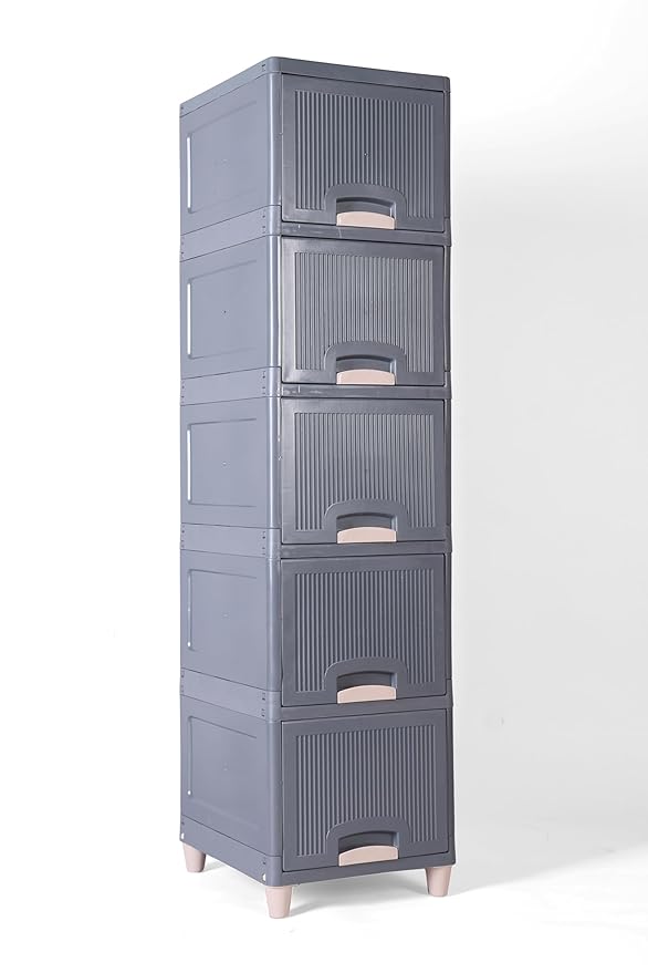 Megnet - Grey Modular Cabinet Store Oraganizer - 5 Layer