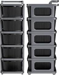 Handle Drawer Grey Black - 5 Layer