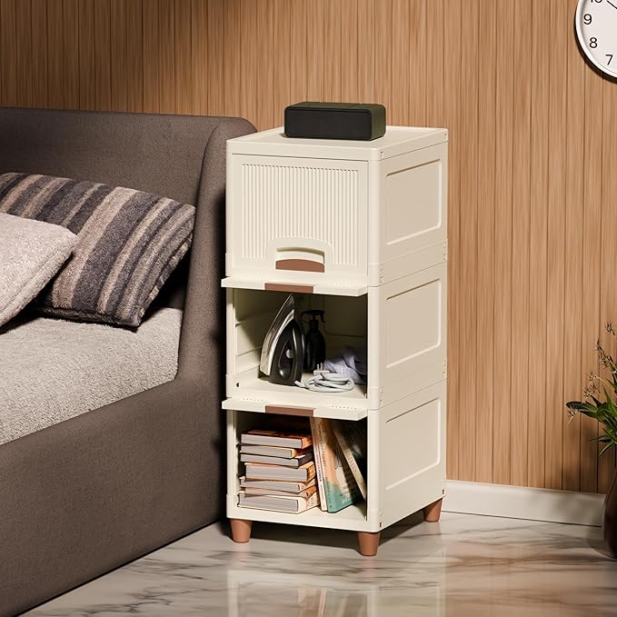 Megnet - Ivory Modular Cabinet Store Oraganizer - 3 Layer