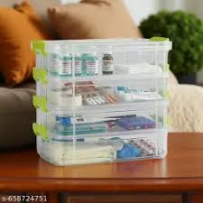 Medicine & Stationery Organizer Box 4 - Layer