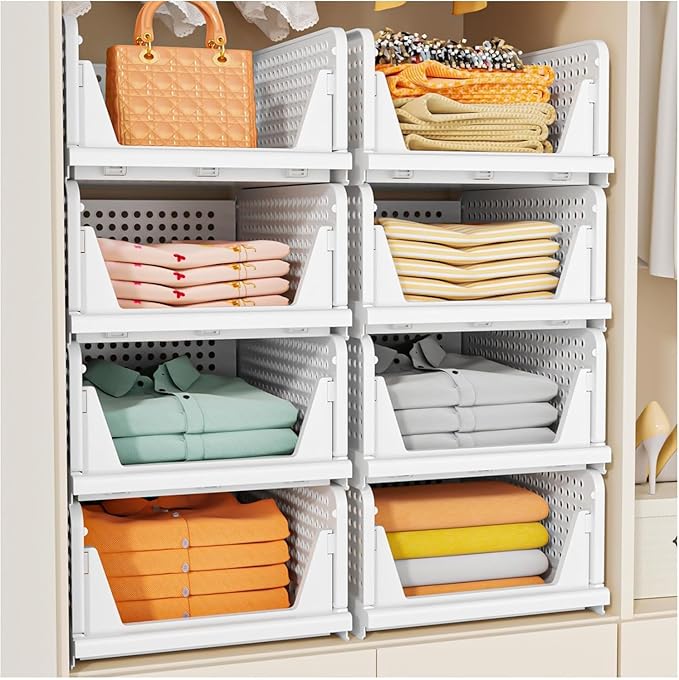 Cloth Rack / Shirt Track - White - 8 Layer