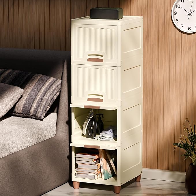 Megnet - Ivory Modular Cabinet Store Oraganizer - 4 Layer